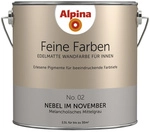 ALPINA Dispersionsfarbe &raquo;Feine Farben&laquo;, edelmatt, 2,5 l - grau