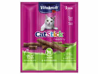 VITAKRAFT Katzensnack »Cat Stick Mini«, 18 g (3 Sticks), Fleisch
