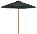 Outsunny Sonnenschirm, H&ouml;he: 250 cm, dunkelgr&uuml;n - gruen