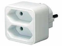 Brennenstuhl® Reiseadapter, weiß, BxHxT: x 4 x 4 cm, für Innen - weiss
