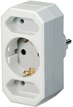 brennenstuhl&reg; Reiseadapter, wei&szlig;, BxHxT: x 9 x 7,5 cm, f&uuml;r Innen - weiss