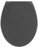 WENKO WC-Sitz &raquo;Samos&laquo;, Duroplast, oval, mit Softclose-Funktion - grau