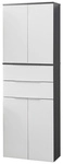 FACKELMANN Hochschrank &raquo;KARA&laquo;, 4 T&uuml;ren, 2 Schubladen, BxHxT: 60,4 x 176,1 x 32 cm