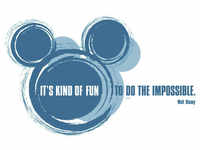 KOMAR Dekosticker »Disney Its kind of fun«, BxH: 50 x 70 cm - bunt