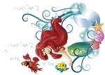 KOMAR Dekosticker &raquo;Arielle&laquo;, BxH: 50 x 70 cm - bunt