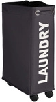 WENKO W&auml;schesammler, BxHxL: 18,5 x 60 x 40 cm, Polyester - grau