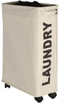 WENKO W&auml;schesammler, BxHxL: 18,5 x 60 x 40 cm, Polyester - beige