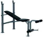 HOMCOM Multi-Trainingsbank, schwarz, BxHxL: 68 x 114 x 165 cm