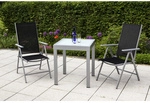 MERXX Gartenm&ouml;belset &raquo;Amalfi&laquo;, Textil, 3-teilig - silberfarben
