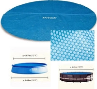 INTEX Solarabdeckplane f&uuml;r Easy & Frame Pool &Oslash; 549 cm - blau