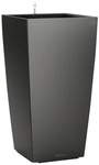 LECHUZA Pflanzgef&auml;&szlig; &raquo;CUBICO&laquo;, BxHxT: 30 x 56 x 31,5 cm, anthrazit Metallic - grau