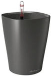 LECHUZA Pflanzgef&auml;&szlig; &raquo;DELTINI&laquo;, &Oslash;xH: 14 x 18 cm, anthrazit Metallic - grau