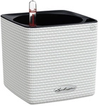 LECHUZA Pflanzgef&auml;&szlig; &raquo;CUBE&laquo;, BxHxT: 14 x 13,5 x 29,3 cm, wei&szlig; - weiss