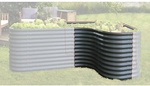 VITAVIA Hochbeeterweiterung &raquo;Terra Curve&laquo;, BxHxL: 80 x 86 x 80 cm, Zincalume&reg; -