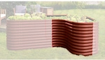 VITAVIA Hochbeeterweiterung &raquo;Terra&laquo;, BxHxL: 80 x 86 x 80 cm, Zincalume&reg; - gruen
