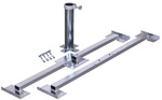 SCHNEIDER SCHIRME Plattenst&auml;nder, Stahl, Rohrdurchmesser: 55 mm - silberfarben