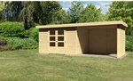 KARIBU Gartenhaus &raquo;Askola&laquo;, Holz, BxHxT: 557 x 211 x 217 cm (Au&szlig;enma&szlig;e inkl.