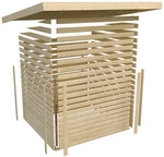 KARIBU Gartenhaus &raquo;Venlo C&laquo;, Holz, BxHxT: 468 x 211 x 217 cm (Au&szlig;enma&szlig;e inkl.