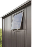 BIOHORT Fenster &raquo;Europa&laquo;, BxHxT: 73,3 x 176 x 5 cm, quarzgrau-metallic