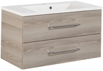 FACKELMANN Badm&ouml;bel-Set &raquo;B.clever&laquo;, Alaska-Esche, BxHxT: 90x50,8x46 cm - braun