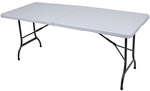 GARDEN PLEASURE Gartentisch &raquo;MUFARO&laquo;, BxL: 76 x 244 cm, Kunststoff - weiss