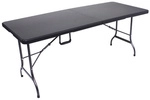 GARDEN PLEASURE Gartentisch &raquo;VENTANA&laquo;, BxL: 75 x 180 cm, Kunststoff - schwarz
