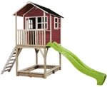EXIT Toys Spielturm &raquo;Loft Spielh&auml;user&laquo;, BxHxT: 190 x 269 x 391 cm, rot
