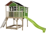 EXIT Toys Spielturm &raquo;Loft Spielh&auml;user&laquo;, BxHxT: 190 x 269 x 444 cm, gr&uuml;n