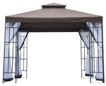 Outsunny Pavillon, BxHxT: 300 x 265 x 300 cm