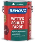 RENOVO Wetterschutzfarbe, seidengl&auml;nzend, schwedenrot