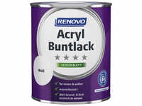 RENOVO Acryl-Buntlack, weiß RAL 0095, seidenmatt, 0,75l - weiss