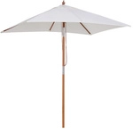 Outsunny Sonnenschirm, H&ouml;he: 230 cm, cremewei&szlig; - beige
