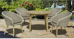 GARDEN PLEASURE Gartenm&ouml;belset, 4 Sitzpl&auml;tze, Akazienholz/Kunststoff - braun