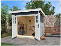 WEKA Gartenhaus »Casa Gr. 4«, Holz, BxHxT: 300 x 224 x 295 cm (Außenmaße) - grau