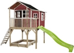 EXIT Toys Spielturm &raquo;Loft Spielh&auml;user&laquo;, BxHxT: 190 x 269 x 444 cm, rot