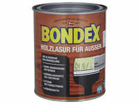 BONDEX Wetterschutzfarbe »Holzlasur für außen«, grau|hellblau, lasierend, 0.75l
