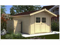 WEKA Gartenhaus »Premium«, Holz, BxHxT: 250 x 251 x 250 cm (Außenmaße) - beige