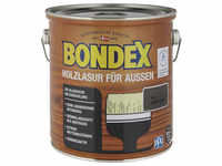 BONDEX Wetterschutzfarbe »Holzlasur für außen«, dunkelgrau, lasierend, 2.5l