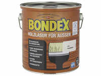 BONDEX Wetterschutzfarbe »Holzlasur für außen«, kalkweiß, lasierend, 2.5l -