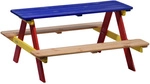 DOBAR Kindersitzgarnitur, 4 Sitzpl&auml;tze, gelb/blau/rot - bunt