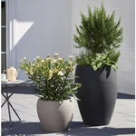 SCHEURICH Pflanzgef&auml;&szlig; &raquo;LINEO&laquo;, &Oslash;xH: 47,3 x 39 cm, schwarz - grau