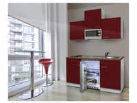 RESPEKTA Küchenblock »KB150WRMI«, mit E-Geräten, Gesamtbreite: 150 cm - rot