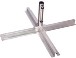 DOPPLER Platten-Schirmst&auml;nder, Stahl, f&uuml;r Plattenma&szlig; 40x40cm, Rohrdruchmesser