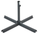 LECO Schirmst&auml;nder, Kreuz, f&uuml;r Rohrdurchmesser von 50 mm - grau