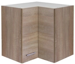 Flex-Well Eck-H&auml;ngeschrank &raquo;Samoa&laquo;, Sonoma Eiche, wei&szlig;/braun, melaminbeschichtete