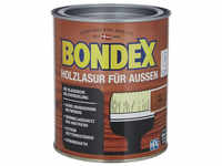 BONDEX Wetterschutzfarbe »Holzlasur für außen«, teak, lasierend, 0.75l - braun