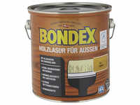 BONDEX Wetterschutzfarbe »Holzlasur für außen«, kiefer, lasierend, 2.5l - braun