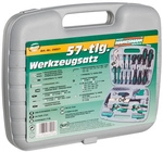 BR&Uuml;DER MANNESMANN Werkzeugkoffer &raquo;M29057&laquo;, Kunststoff, best&uuml;ckt, 57-teilig - grau