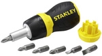 STANLEY Bitschraubendreher, 0-66-358, L&auml;ngsschlitz | PH | PZ, mit 6 Bits - gelb
