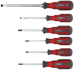 CONNEX Schraubendrehersatz, Stahl, PH/PZ/T, 6-tlg., 597g - rot